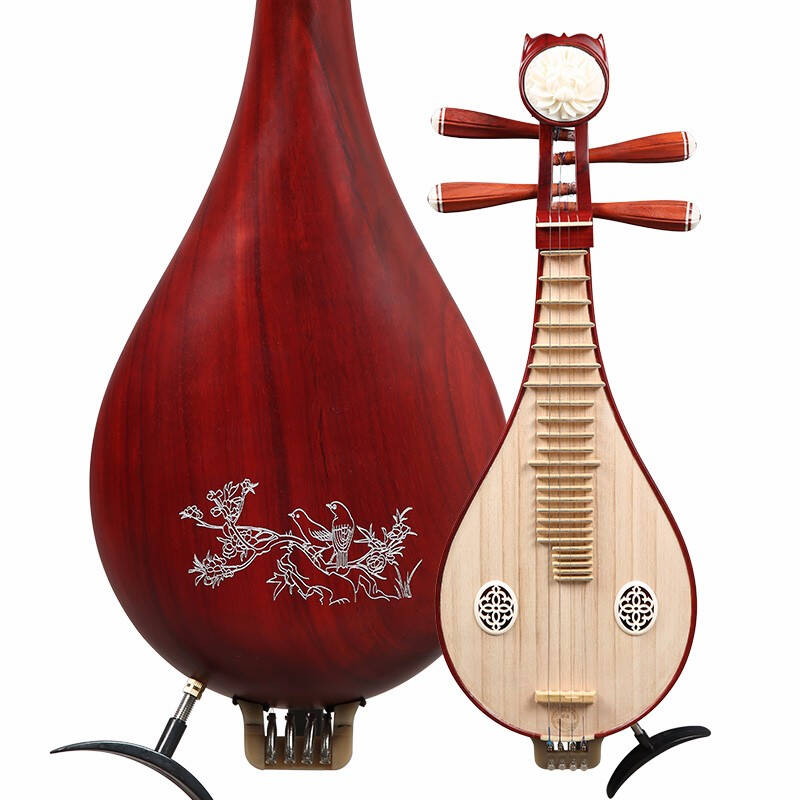 乐海 柳琴乐器非洲紫檀木材质专业考级铜品微调花梨木柳琴厂家直销 DS12-HN