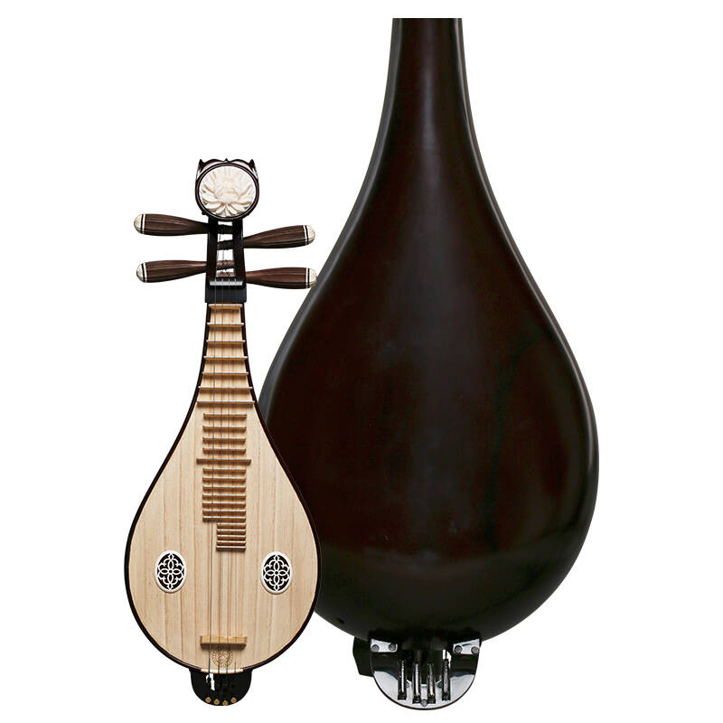 星海 柳琴乐器专业花梨柳琴非洲紫檀木材质铜品微调柳琴8472